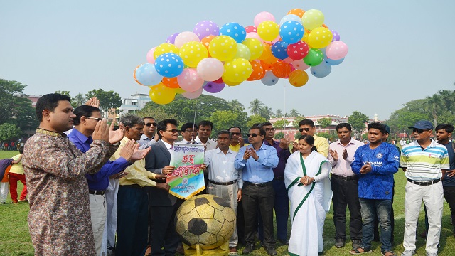 রাজশাহী কলেজ আন্তঃবিভাগ ফুটবল প্রতিযোগিতার উদ্বোধন